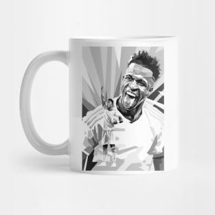 Vinicius jr greyscale illustration Mug